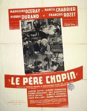 Affiche québécoise du film Le Père Chopin (coll. Cinémathèque québécoise)