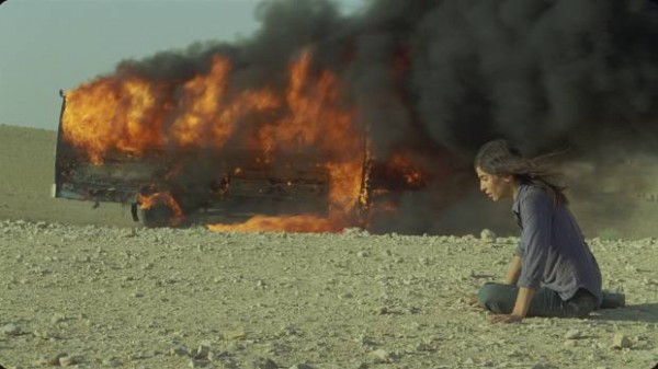 Incendies de Denis Villeneuve (Lubna Azabal sort du bus en flammes)