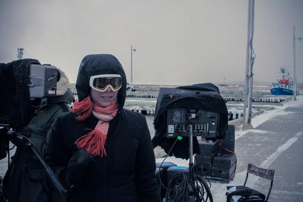 Tournage du film Les loups de Sophie Deraspe (ici sur la photo - Jean-Christophe Yacono)