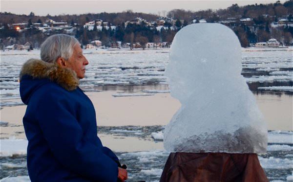 Louis-Edmond Hamelin dans Le Nord au Cœur de Serge Giguère (photo Alain Giguère)