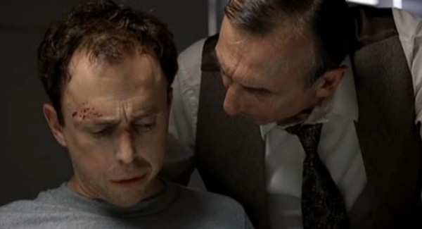 Denis Trudel et Gaston Lepage dans La lâcheté (Marc Bisaillon, 2006)