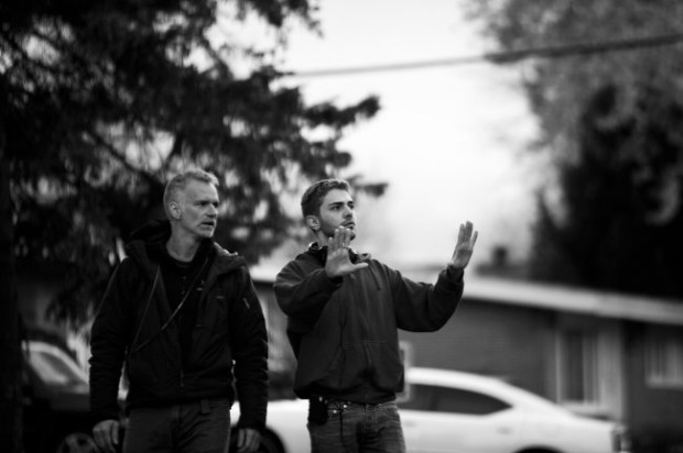 André Turpin et Xavier Dolan sur le tounage de "Mommy" (©MK2)