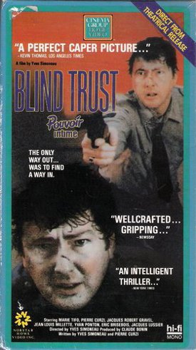 Jaquette VHS du film Pouvoir intime (Blind Trust)