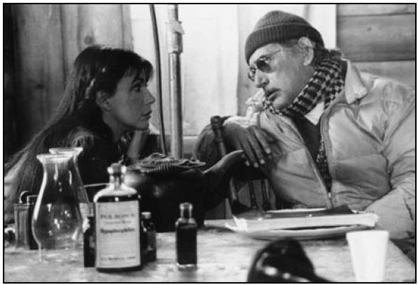 Carole Laure et Gilles Carle - Photo de tournage du film Maria Chapdelaine, Pierre Dury - Collection Cinémathèque québécoise