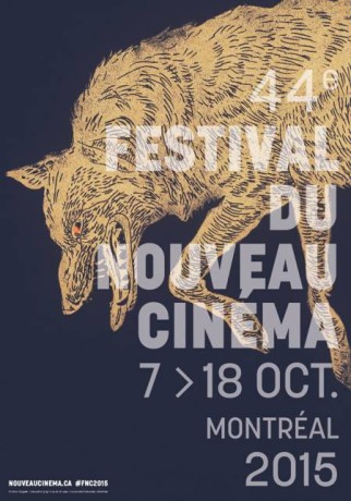 Affiche de l'édition 2015 du Festival du Nouveau cinéma de Montréal