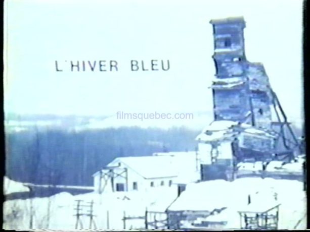 Le carton d"ouverture du film Hiver bleu d'André Blanchard