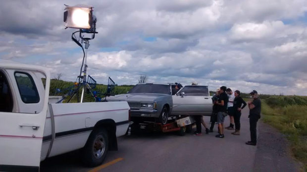 Image de tournage de Quand l'amour se creuse un trou d'Ara Ball (photo courtoisie)