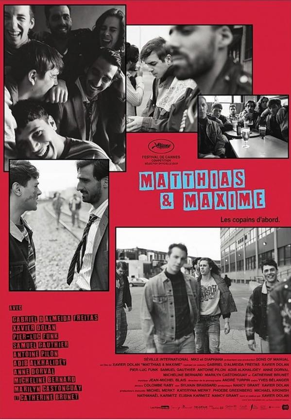 Affiche française du film Matthias et Maxime, huitième long métrage de Xavier Dolan