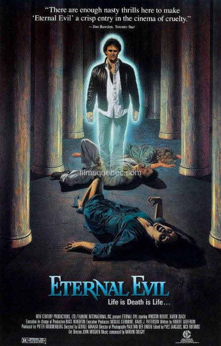 Affiche américaine du film The Blue Man de George Mihalka (titre Eternal Evil - Source: Chicart PR)