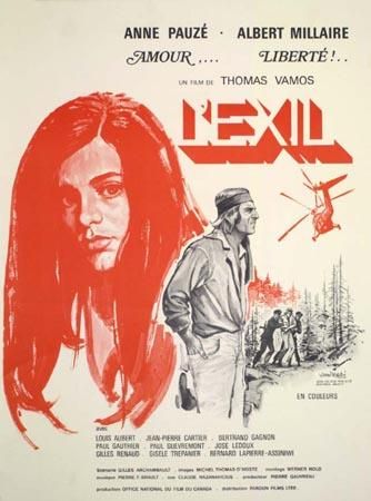 Affiche du film Exil de Thomas Vamos (Coll. cinémathèque Québécoise)