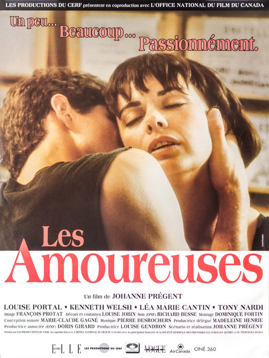 Affiche du film Les amoureuses (coll. Cinémathèque québécoise)