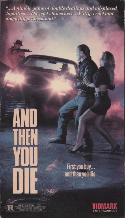 Jaquette de la VHS américaine du film And Then You Die