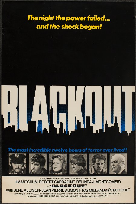 Affiche du film de série B Blackout d'Eddy Matalon (photo fournie par courtoisie, Cinépix)