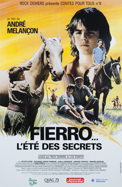 Affiche québécoise du film Fierro... l'été des secrets