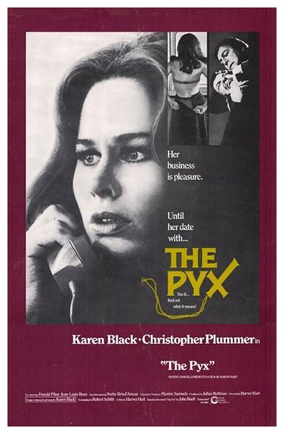 Affiche du drame d'horreur The Pyx (Hart, 1973 - Cinépix)