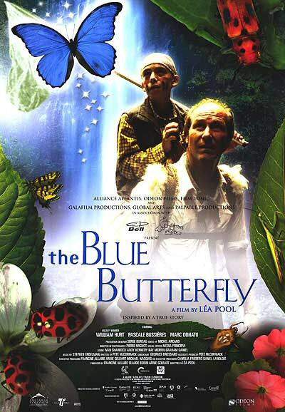 Affiche anglophone du film Le Papillon Bleu (The Blue Butterfly)