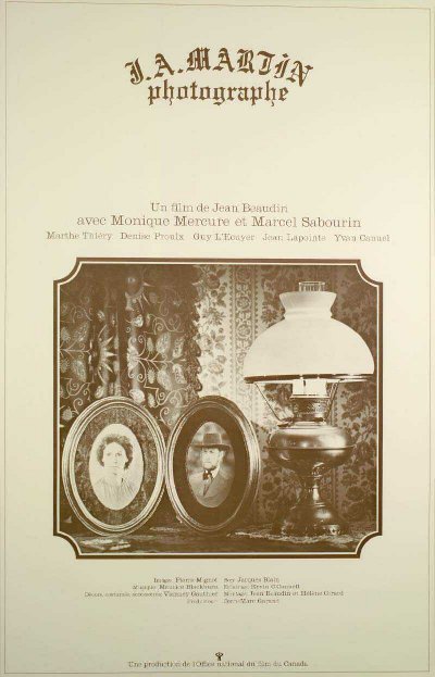 Affiche du film J.A. Martin photographe (Jean Beaudin, 1977 - ONF)