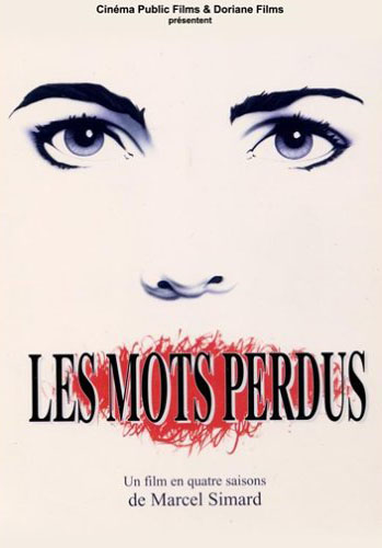 Couverture DVD du film Les mots perdus (Marcel Simard, 1993)