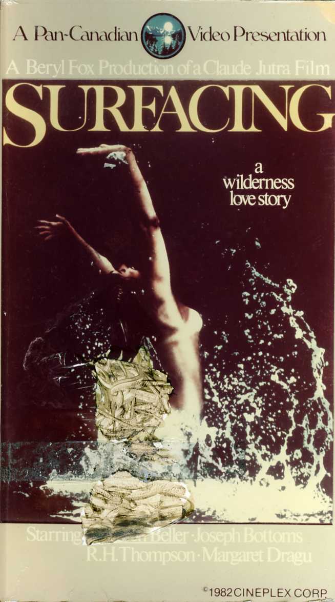 Jaquette de la VHS originale du film Surfacing de Claude Jutra