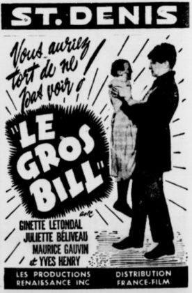 Gros Bill, Le – Film de René Delacroix et Jean-Yves Bigras