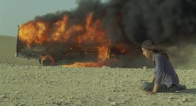 Incendies de Denis Villeneuve (Lubna Azabal sort du bus en flammes)