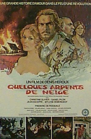 Affiche du film Quelques arpents de neige (D. Héroux, 1972 - Coll. Cinémathèque québécoise)