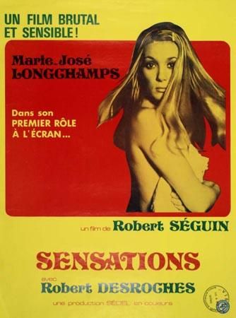 Affiche de Sensations de Robert Séguin (Coll. Cinémathèque québécoise)