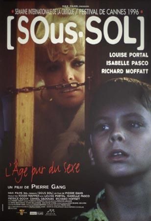 Affiche du film québécois Sous-sol (Pierre Gang, 1996 - affiche: Coll. Cinémathèque québécoise)