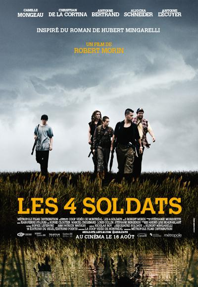 Affiche du film Les 4 soldats (création Karine Savard)