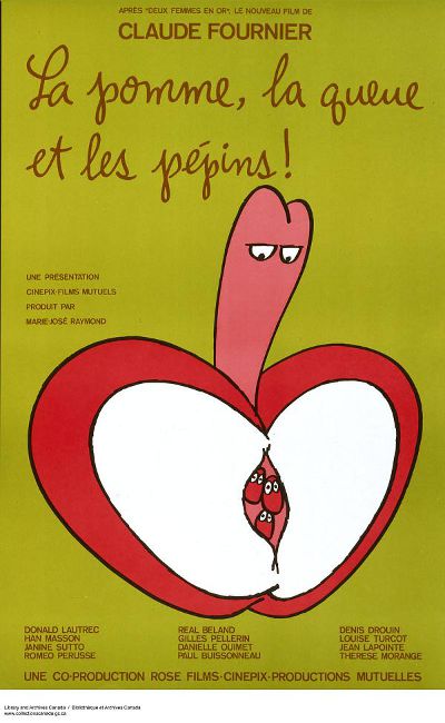 Affiche du film La pomme, la queue et les pépins (Claude Fournier, 1974)