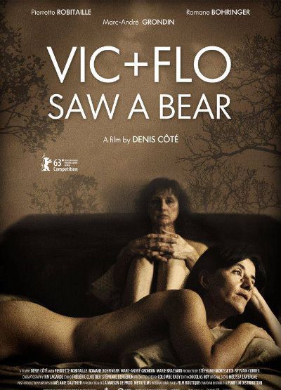 Affiche internationale du film de denis Côté Vic + Flo ont vu un ours (Vic + Flo Saw A Bear)