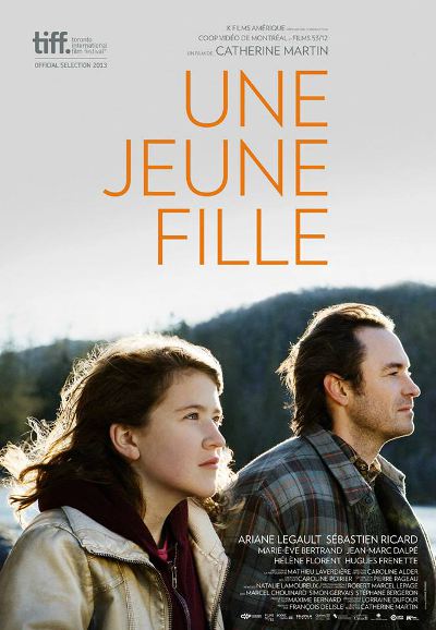 Affiche du film Une jeune fille de Catherine Martin (Films 53/12, Coop Video de Montréal - K-Films Amérique, 2013)