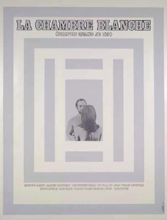Affiche du film La chambre blanche (Jean Pierre Lefebvre, 1969 - Coll. Cinémathèque québécoise)