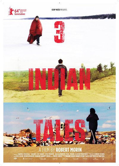Affiche anglophone du film 3 Histoires d'Indiens de Robert Morin