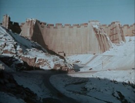 Documentaire de Gilles Groulx intitulé Québec... ? - Image du chantier de la Manicouagan (collection personnelle)