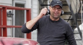 Ricardo Trogi sur le tournage de 1987 (source photo : Radio-Canada)