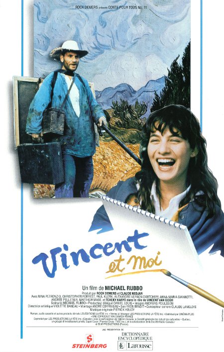 Affiche de la version française du film de Michael Rubbo Vincent and Me (Collection Cinémathèque québécoise)