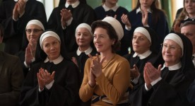 Image promotionnelle du film La passion d'Augustine : Céline Bonnier, Marie-France Lambert et Andrée Lachapelle au premier rang (Léa Pool, 2015 - Photo : Véro Boncompagni)