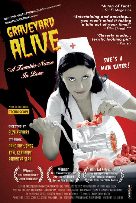 Affiche du film Graveyard Alive (réal. Elza Kephart, 2003 - ©Bastard Amber Productions)