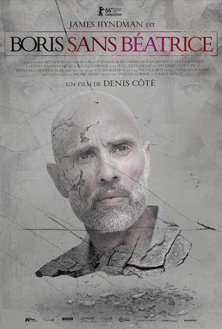 Visage de James Hyndman sur l'affiche du film Boris sans Béatrice de Denis Côté (K-Films Amérique, 2016)