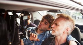 Juste la fin du monde – Photo de tournage : Xavier Dolan et son directeur photo André Turpin - Photo : Shayne Laverdière, courtoisie de Sons of Manual