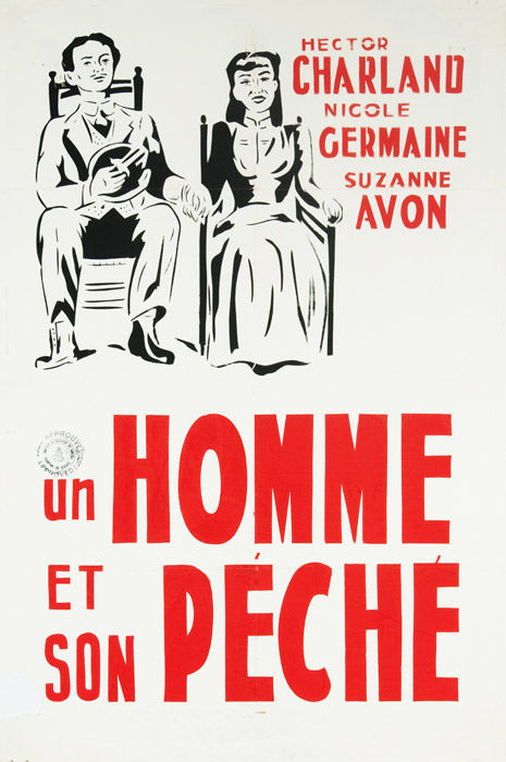 Affiche du film Un homme et son péché (Paul Gury, 1949 - Coll. Cinémathèque québécoise)