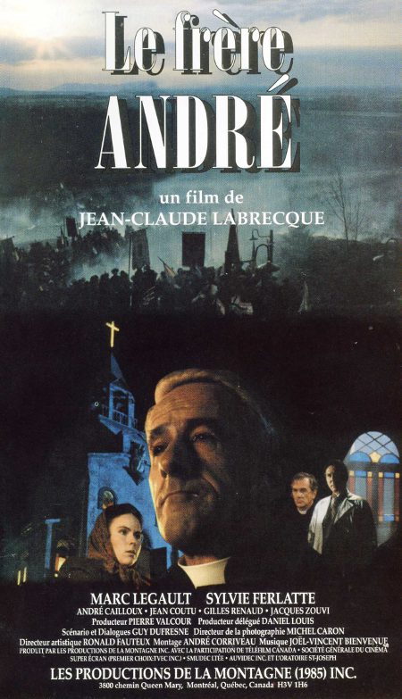 Jaquette de la VHS québécoise du film Le frère André de Jean-Claude Labrecque (image ©filmsquebec.com)