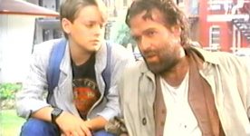 Image des comédiens Yves Desgagnés et Guillaume Lemay-Thivierge dans Coeur de nylon de Michel Poulette (Image extraite du film - collection filmsquebec.com)