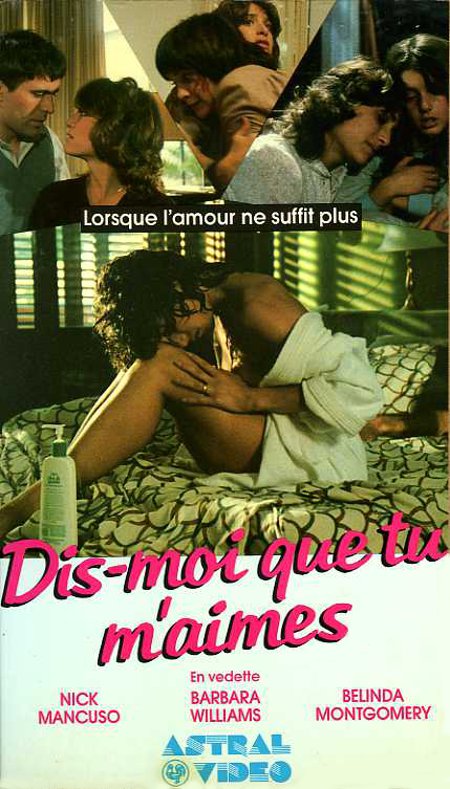 Jaquette de la VHS du film Tell Me That You Love Me de Tzipi Tropé (Collection filmsquebec.com)