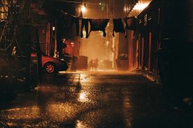 Tournage du film The Death And Life Of John F. Donovan de Xavier Dolan (une rue la nuit) - Crédit Shayne Laverdière
