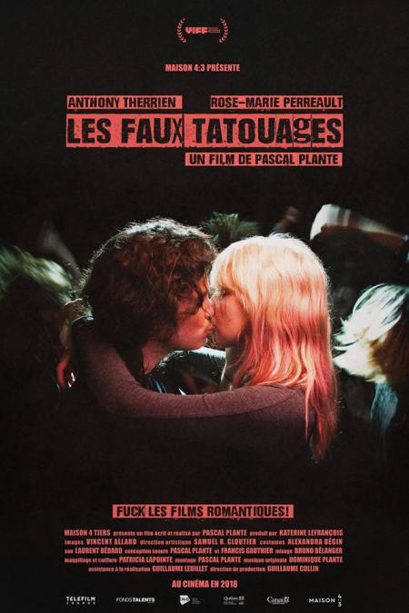 Affiche du film de Pascal Plante "Les faux tatouages" - En salle en 2018.