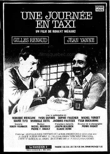 Encart La Presse du 6 novembre 1982 pour le film "Une journée en taxi" de Robert Ménard