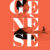 Affiche québécoise du film Genèse de Philippe Lesage (grosses lettres blanches sur fonds orange uni, et deux visages montrés de profil)