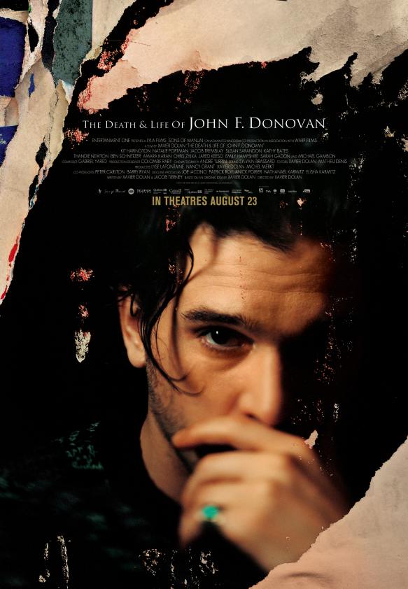 Affiche officielle du film de Xavier Dolan The Death And Life of John F. Donovan (image fournier par le distributeur Les Films Séville)